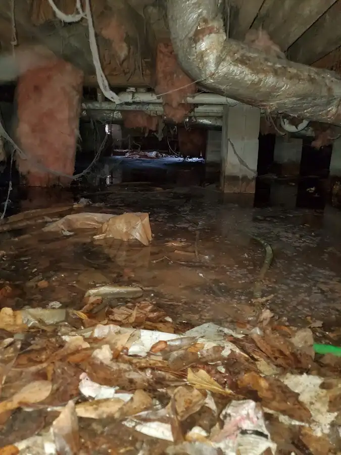 Crawl space flood assessment for Commercial Water Damage Restoration in Independence
